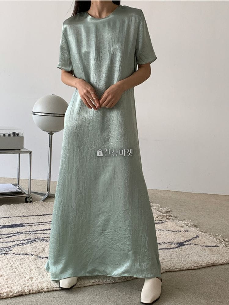 9NINE - Korean Children Fashion - #Kfashion4kids - Silk Long One-piece - 5
