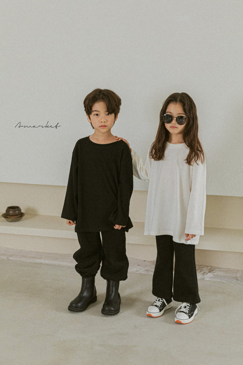A-MARKET - Korean Children Fashion - #Kfashion4kids - Simple Jogger Pants - 4