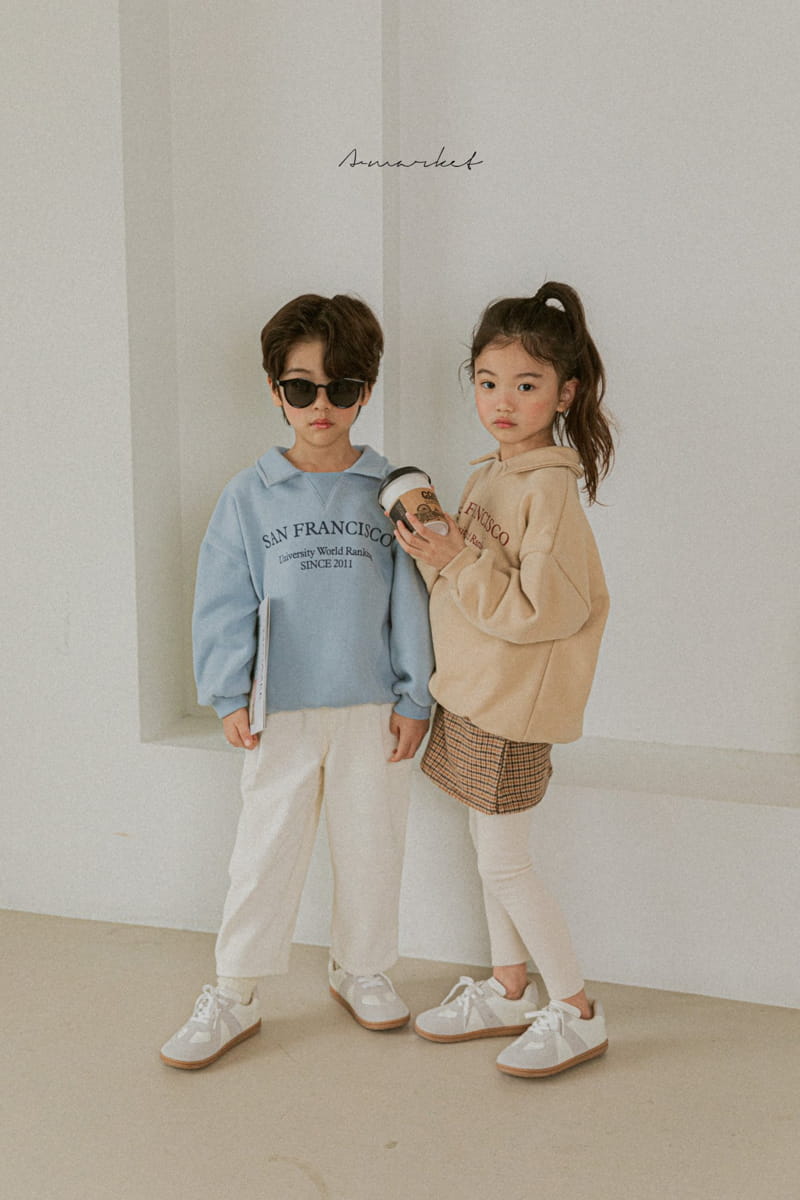 A-MARKET - Korean Children Fashion - #Kfashion4kids - Sanfran Collar Sweatshirt - 5