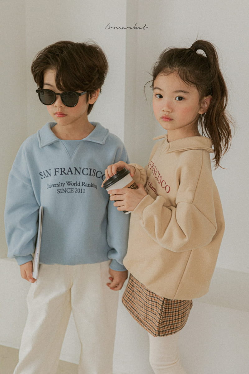 A-MARKET - Korean Children Fashion - #Kfashion4kids - Sanfran Collar Sweatshirt - 6