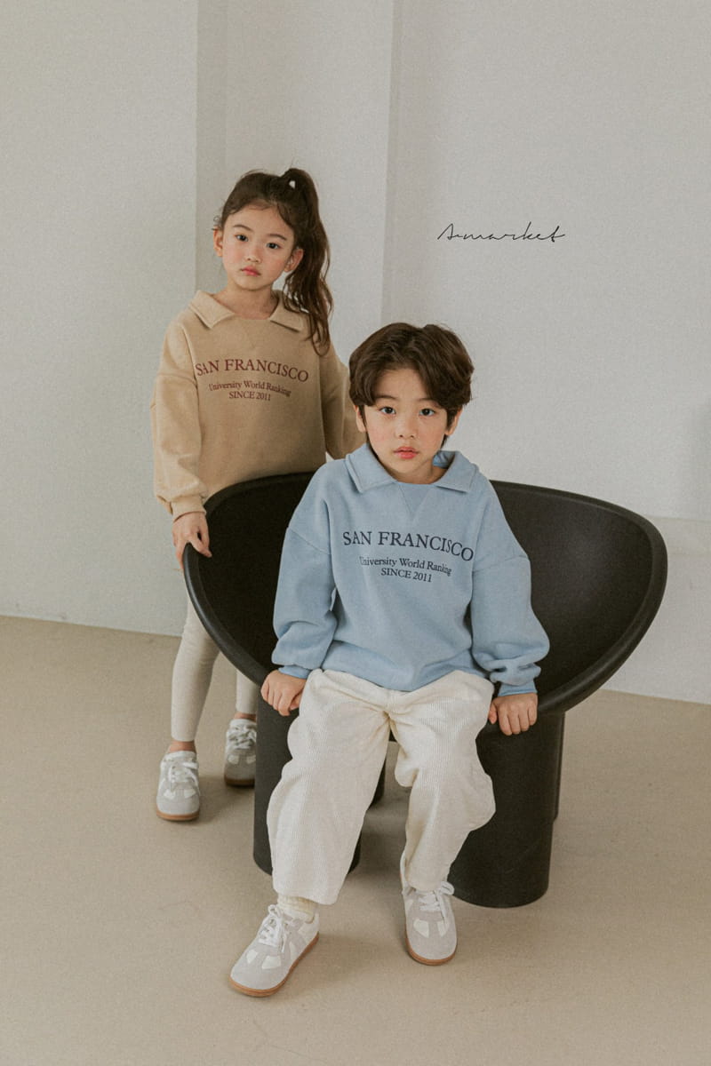 A-MARKET - Korean Children Fashion - #Kfashion4kids - Sanfran Collar Sweatshirt - 9