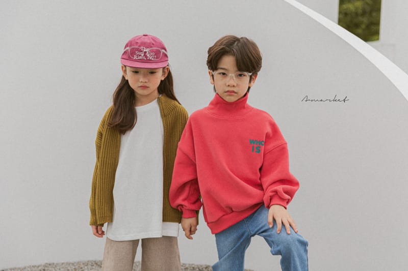 A-MARKET - Korean Children Fashion - #Kfashion4kids - Who Turtleneck Sweatshirt - 5