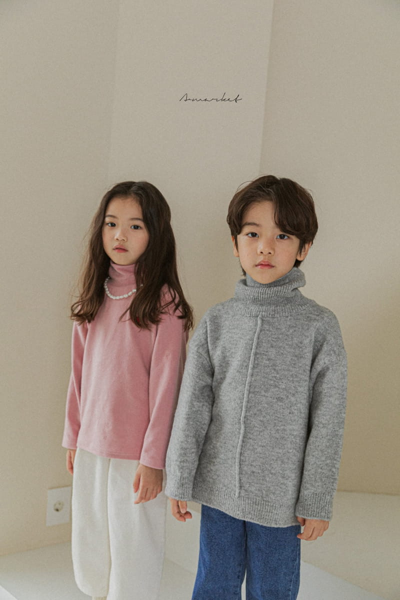 A-MARKET - Korean Children Fashion - #Kfashion4kids - Heart Turtleneck Tee - 7