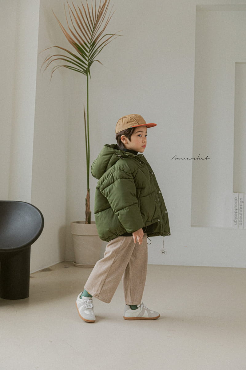 A-MARKET - Korean Children Fashion - #Kfashion4kids - Waffle Banding Pants - 3