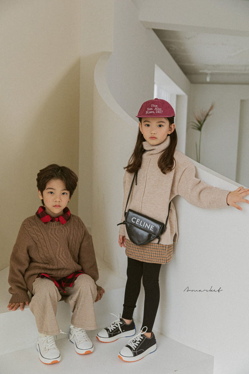 A-MARKET - Korean Children Fashion - #Kfashion4kids - Waffle Banding Pants - 6