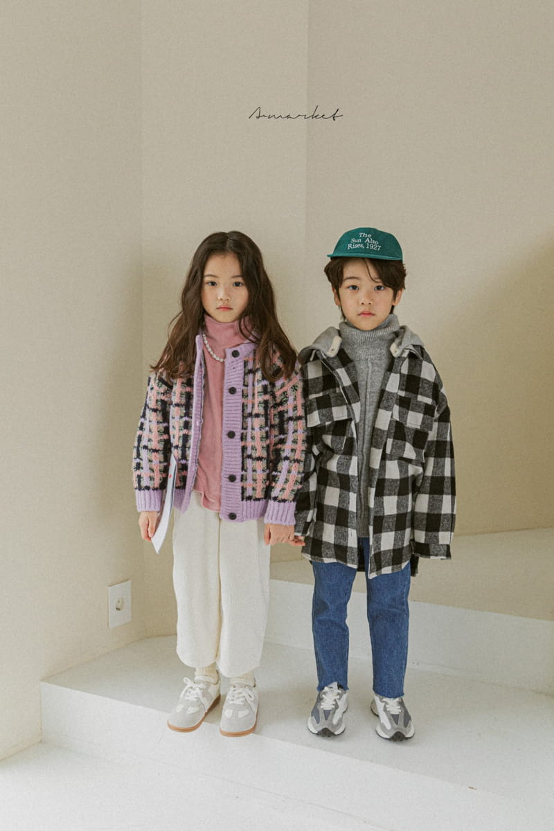 A-MARKET - Korean Children Fashion - #Kfashion4kids - Check Hoody Shirt - 10