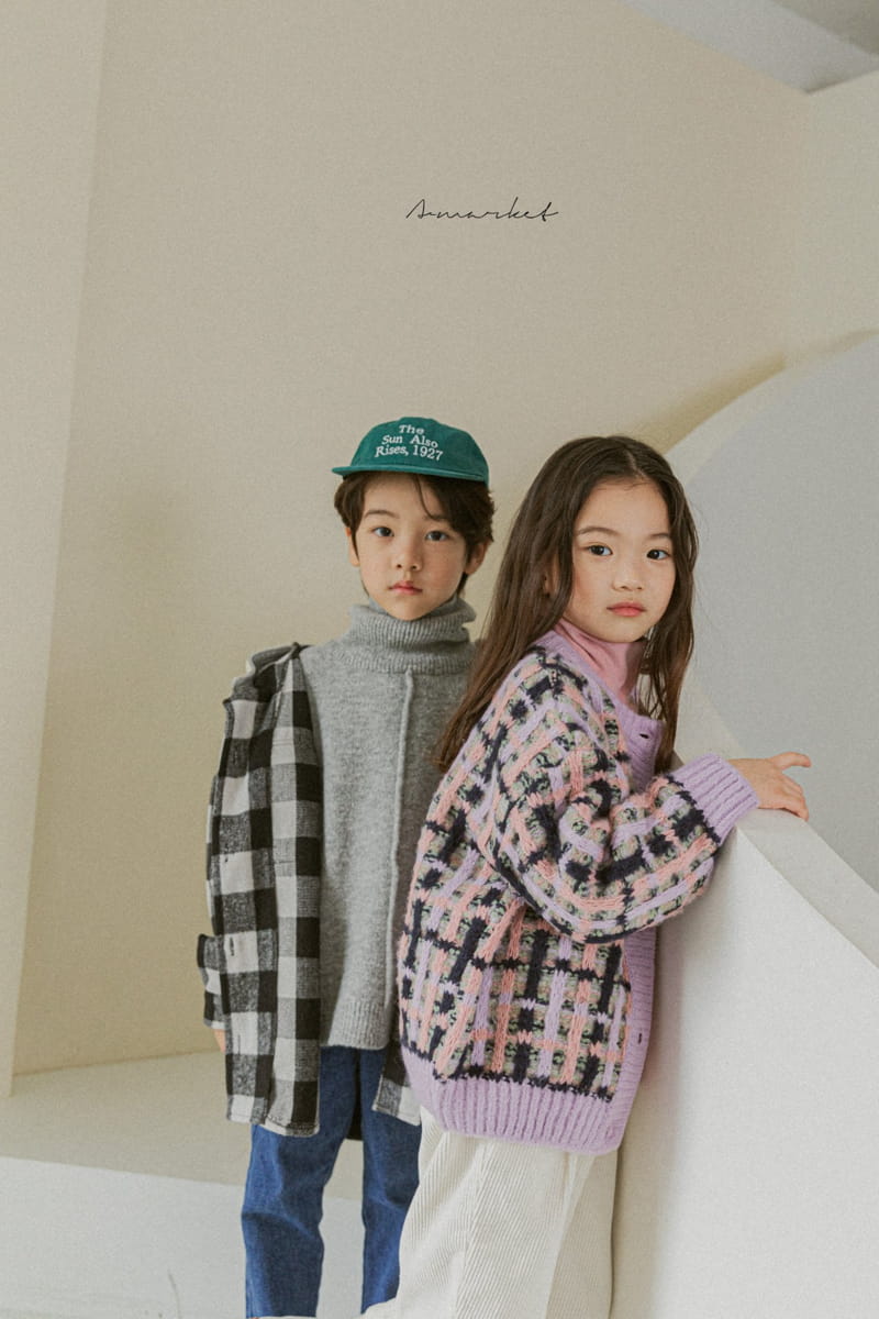A-MARKET - Korean Children Fashion - #Kfashion4kids - Check Hoody Shirt - 7