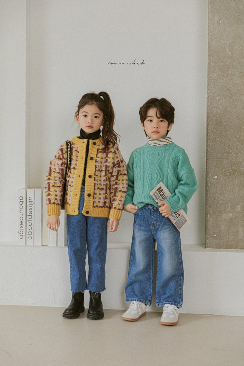 A-MARKET - Korean Children Fashion - #Kfashion4kids - Waffle Cardigan - 2