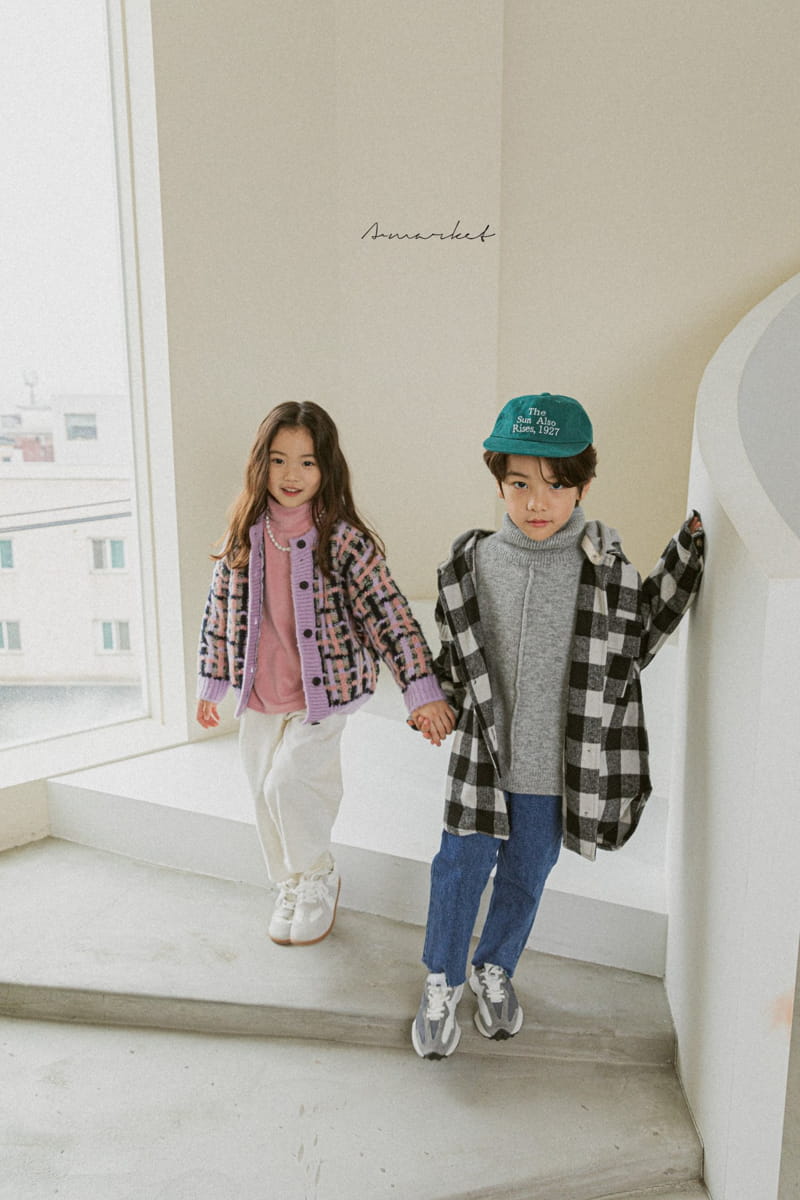 A-MARKET - Korean Children Fashion - #Kfashion4kids - Waffle Cardigan - 3