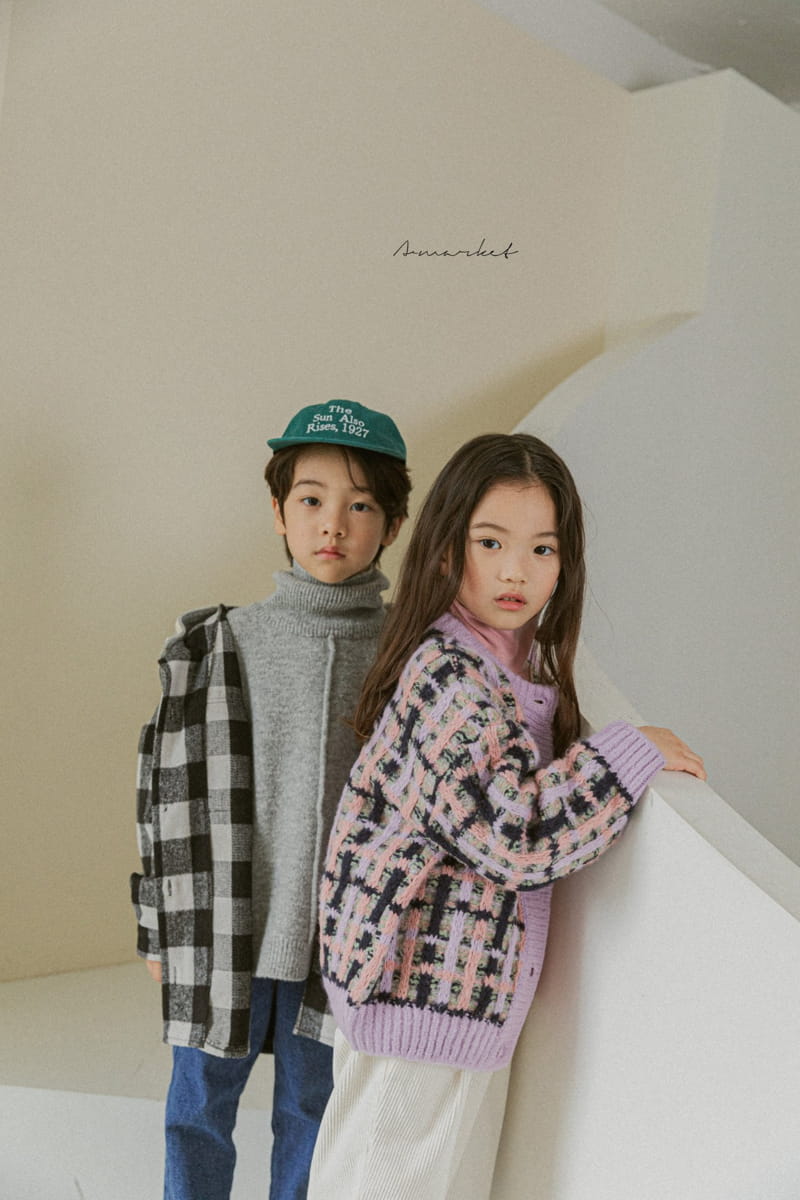 A-MARKET - Korean Children Fashion - #Kfashion4kids - Waffle Cardigan - 4