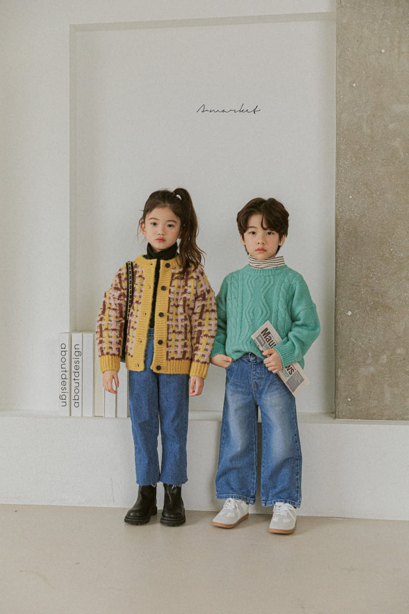 A-MARKET - Korean Children Fashion - #Kfashion4kids - Waffle Cardigan - 5