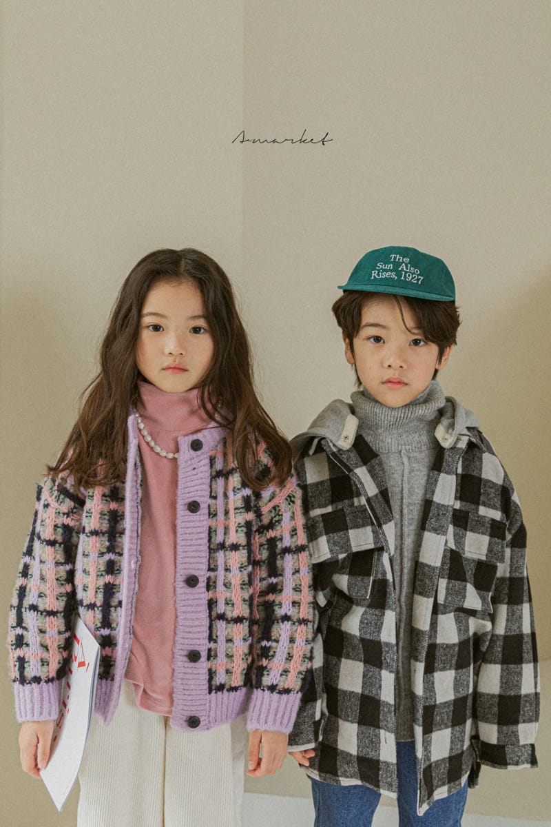 A-MARKET - Korean Children Fashion - #Kfashion4kids - Waffle Cardigan - 6