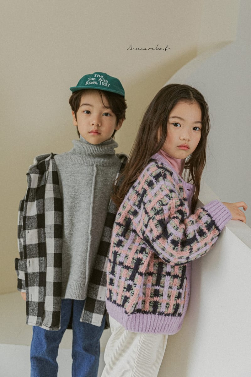 A-MARKET - Korean Children Fashion - #Kfashion4kids - Waffle Cardigan - 7