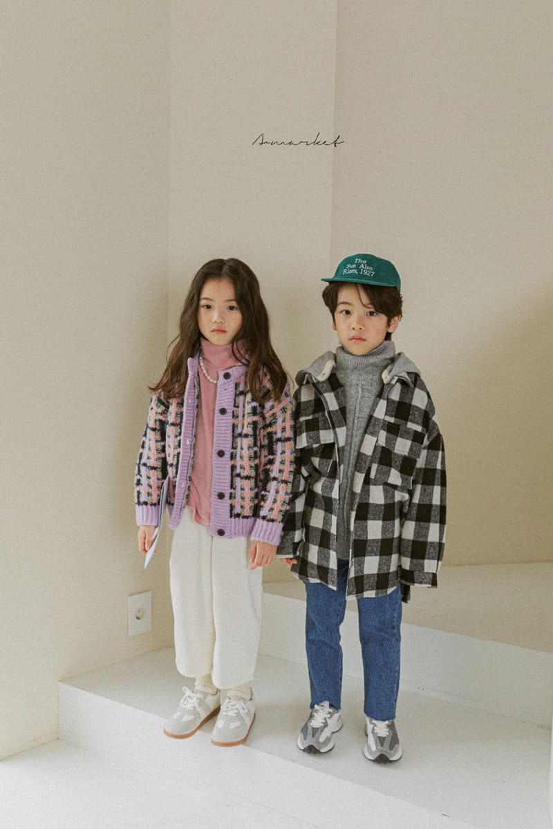 A-MARKET - Korean Children Fashion - #Kfashion4kids - Waffle Cardigan - 8