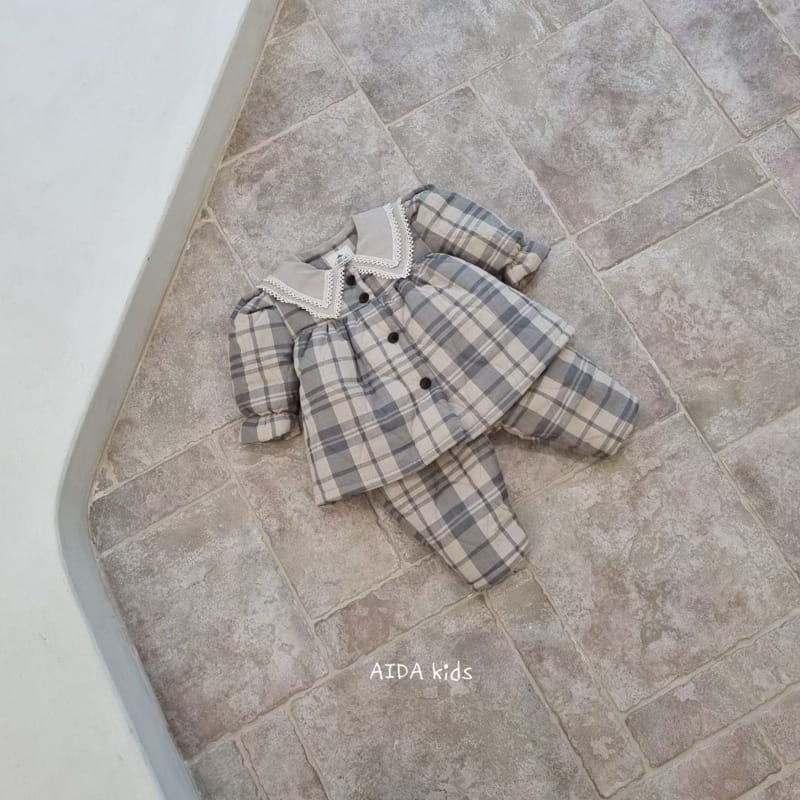 AIDA - Korean Children Fashion - #Kfashion4kids - Girl Padding Top Bottom Set - 3