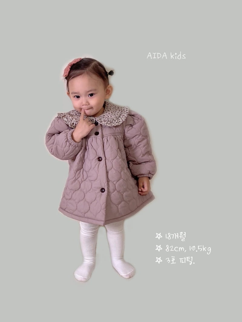 AIDA - Korean Children Fashion - #Kfashion4kids - Purple Padding Outer