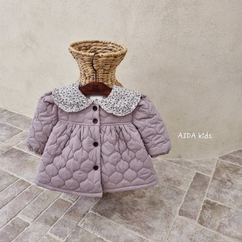 AIDA - Korean Children Fashion - #Kfashion4kids - Purple Padding Outer - 2