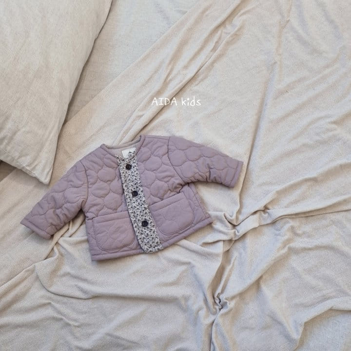 AIDA - Korean Children Fashion - #Kfashion4kids - Purple Padding Outer
