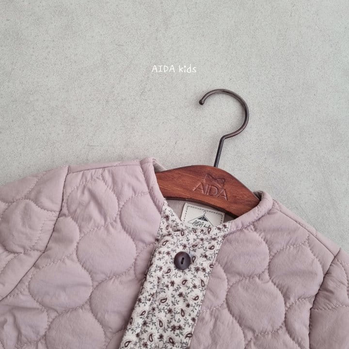AIDA - Korean Children Fashion - #Kfashion4kids - Purple Padding Outer - 2