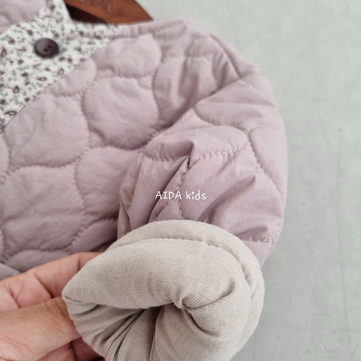 AIDA - Korean Children Fashion - #Kfashion4kids - Purple Padding Outer - 3