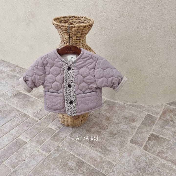 AIDA - Korean Children Fashion - #Kfashion4kids - Purple Padding Outer - 4