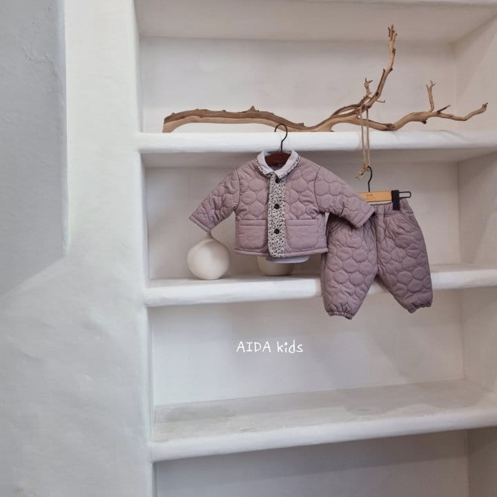 AIDA - Korean Children Fashion - #Kfashion4kids - Purple Padding Outer - 5