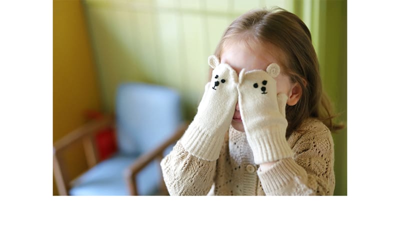 AMBER - Korean Children Fashion - #Kfashion4kids - Bear Gloves