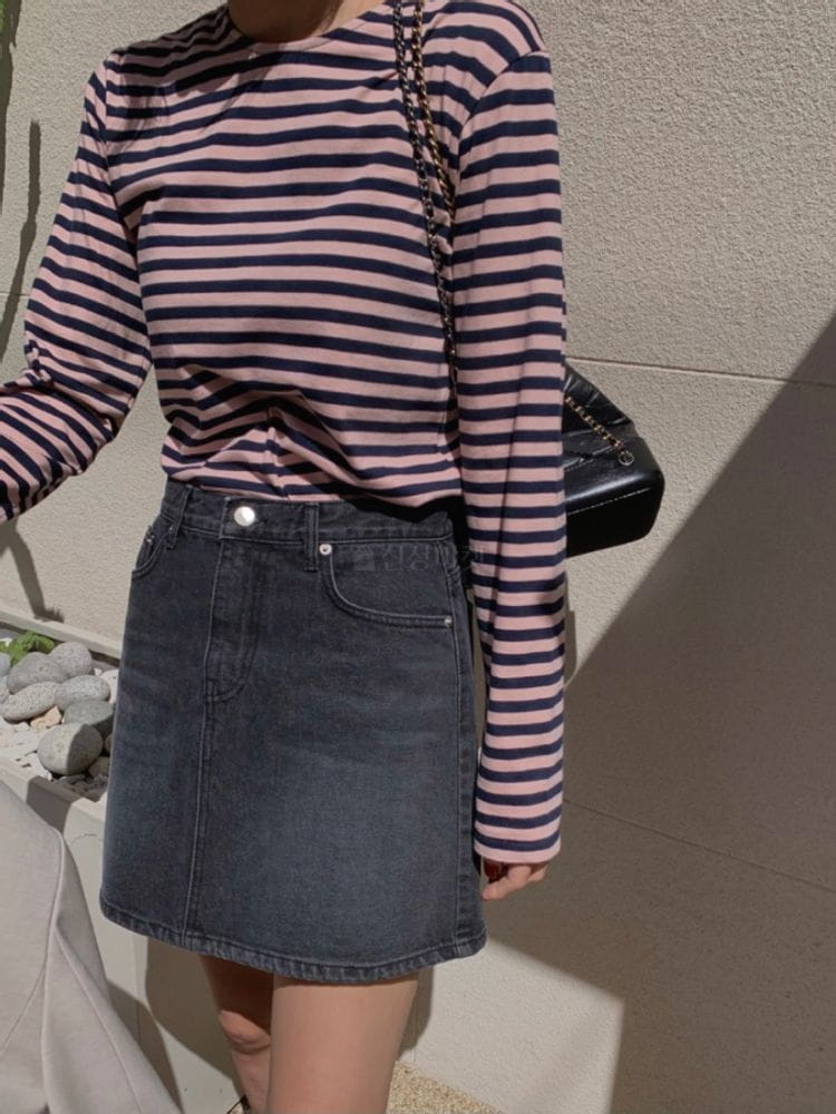 AMIMENT - Korean Children Fashion - #Kfashion4kids - Live Denim Skirt - 2