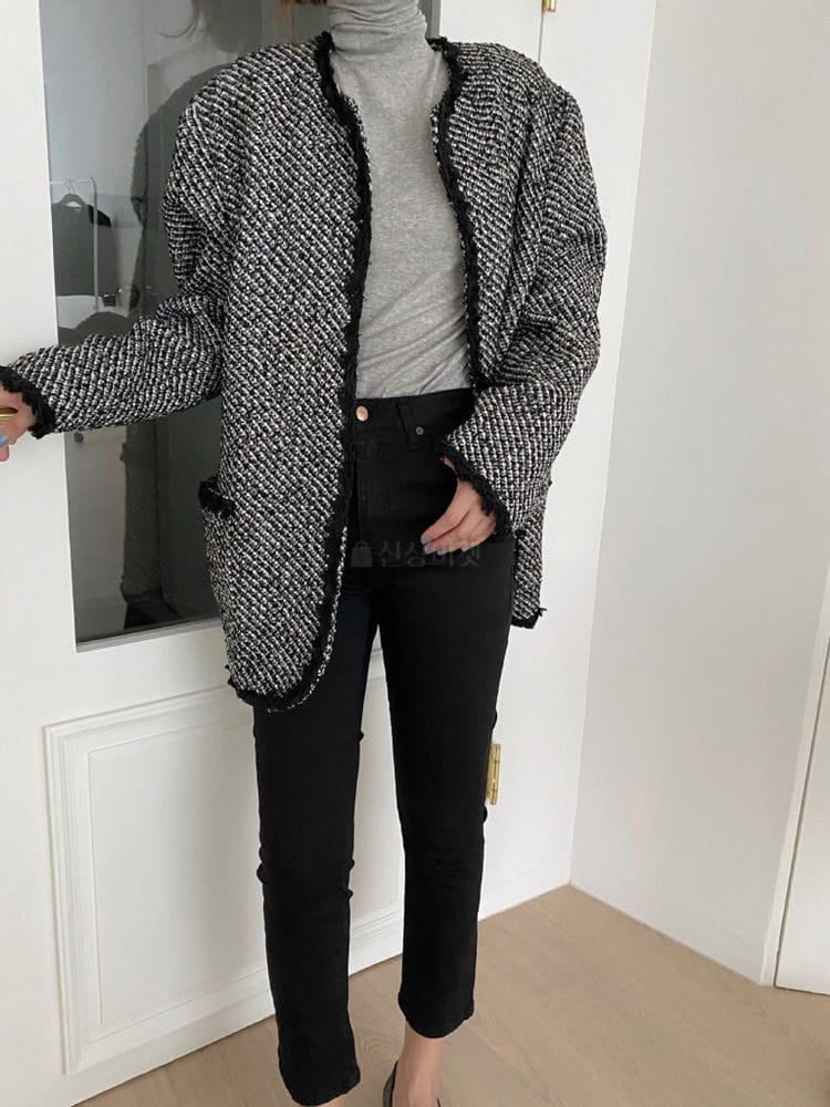 AMIMENT - Korean Children Fashion - #Kfashion4kids - Boxy Twid Jacket - 2