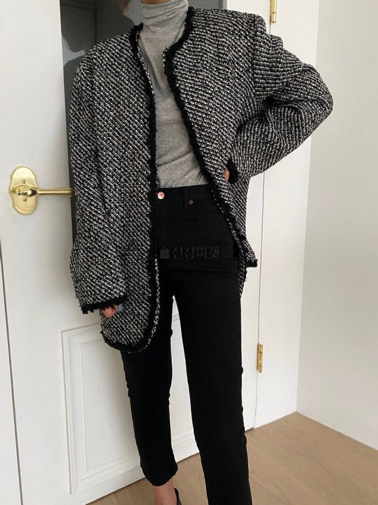 AMIMENT - Korean Children Fashion - #Kfashion4kids - Boxy Twid Jacket - 3
