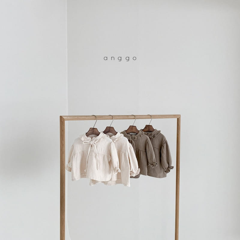ANGGO - Korean Children Fashion - #Kfashion4kids - Latte Blouse - 3