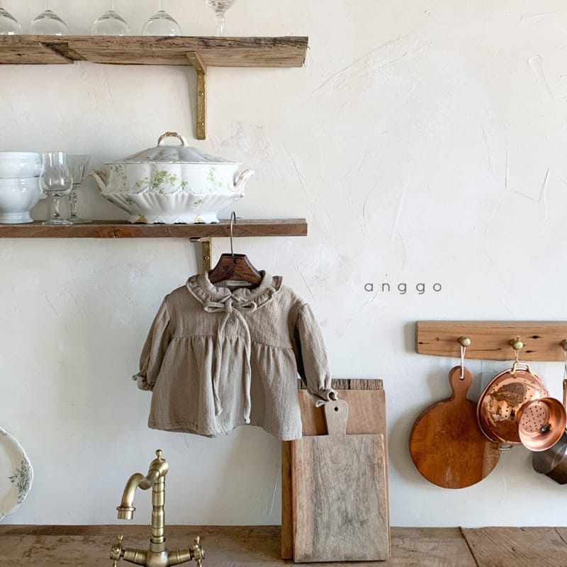 ANGGO - Korean Children Fashion - #Kfashion4kids - Latte Blouse - 8