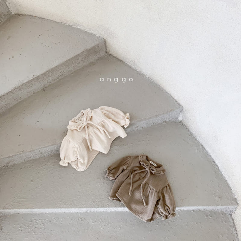 ANGGO - Korean Children Fashion - #Kfashion4kids - Latte Blouse - 9
