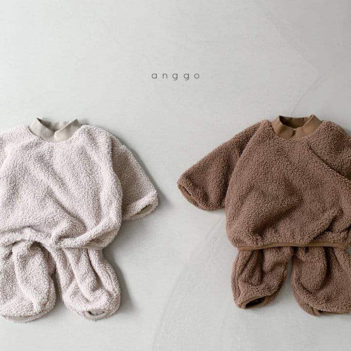 ANGGO - Korean Children Fashion - #Kfashion4kids - Crumble Top Bottom Set - 11