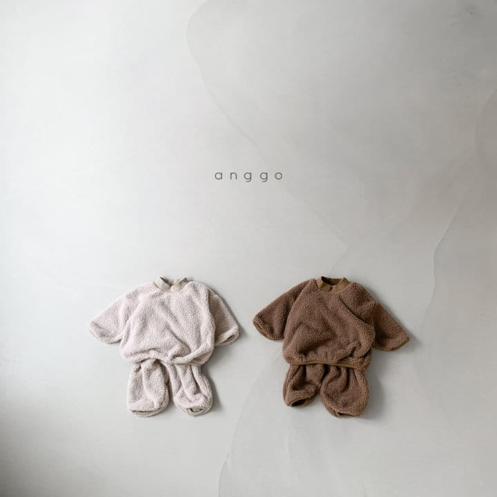 ANGGO - Korean Children Fashion - #Kfashion4kids - Crumble Top Bottom Set - 9