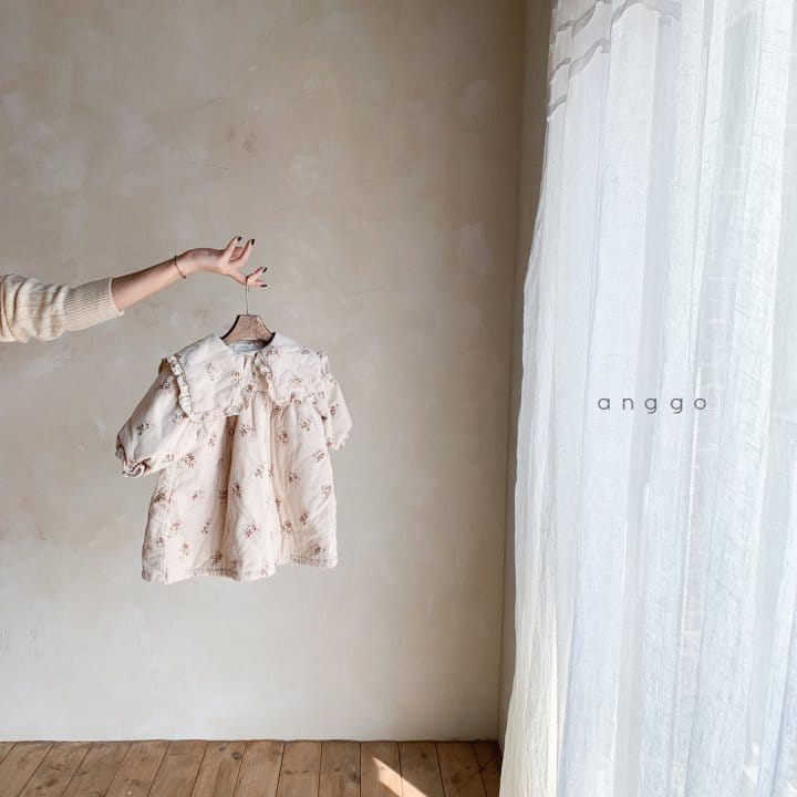 ANGGO - Korean Children Fashion - #Kfashion4kids - Garden One-piece dark beige