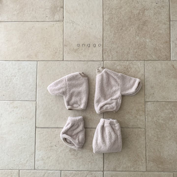 ANGGO - Korean Children Fashion - #Kfashion4kids - Bebe Crumble Top Bottom Set - 6
