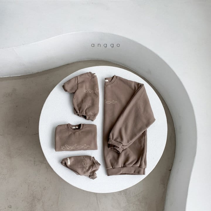 ANGGO - Korean Children Fashion - #Kfashion4kids - Mom Dino Sweatshirt - 3