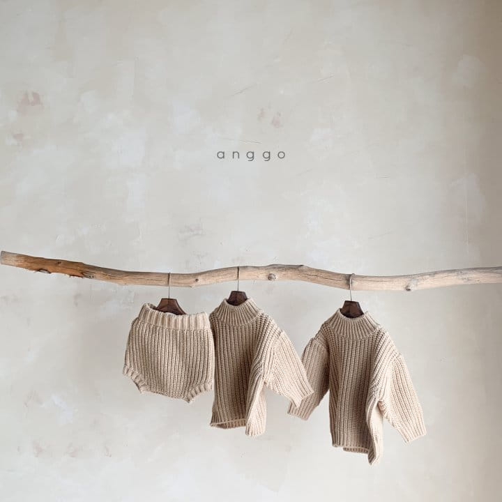 ANGGO - Korean Children Fashion - #Kfashion4kids - Bebe Monblan Knit Bloomer - 6
