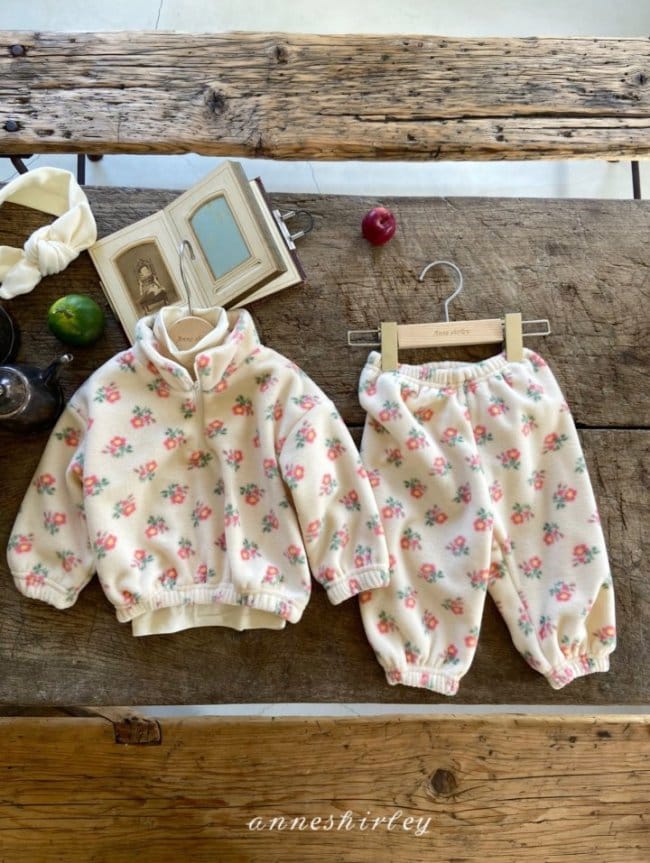 ANNE SHIRLEY - Korean Children Fashion - #Kfashion4kids - Floral Top Bottom Set