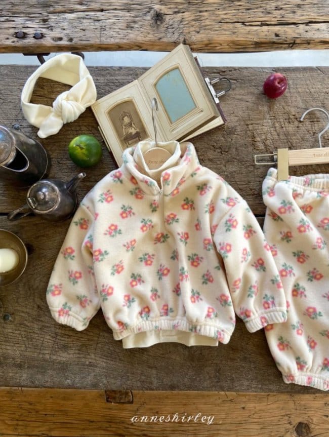 ANNE SHIRLEY - Korean Children Fashion - #Kfashion4kids - Floral Top Bottom Set - 10
