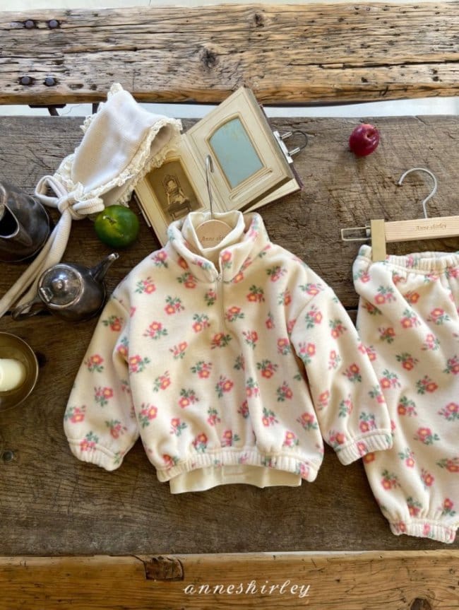 ANNE SHIRLEY - Korean Children Fashion - #Kfashion4kids - Floral Top Bottom Set - 12