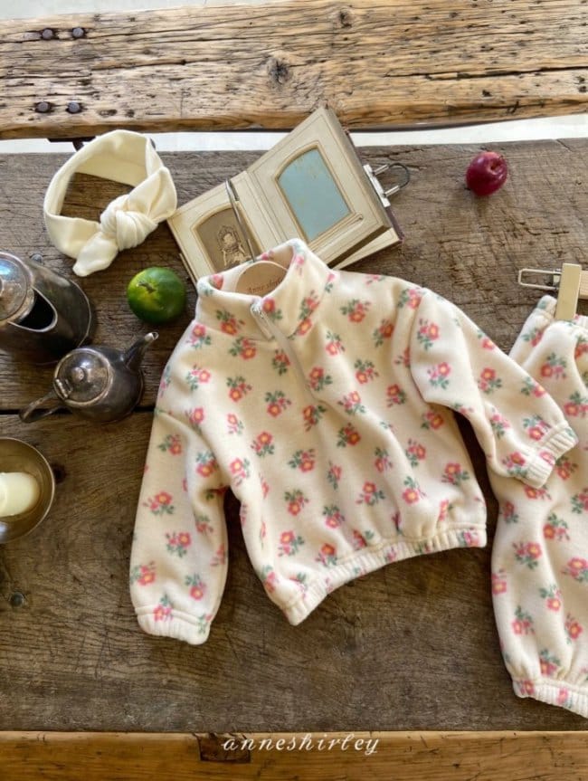 ANNE SHIRLEY - Korean Children Fashion - #Kfashion4kids - Floral Top Bottom Set - 4