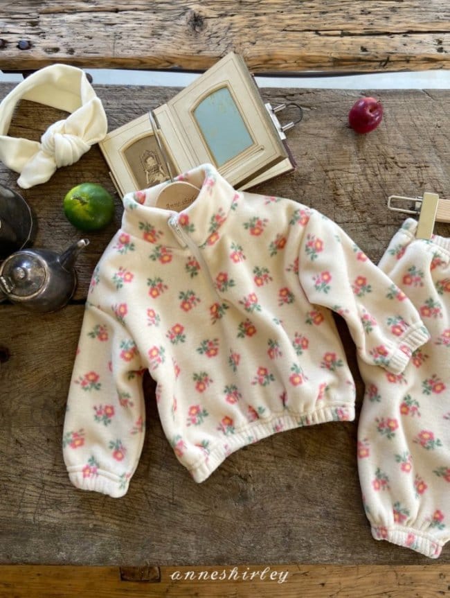 ANNE SHIRLEY - Korean Children Fashion - #Kfashion4kids - Floral Top Bottom Set - 5