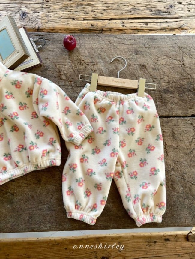 ANNE SHIRLEY - Korean Children Fashion - #Kfashion4kids - Floral Top Bottom Set - 6