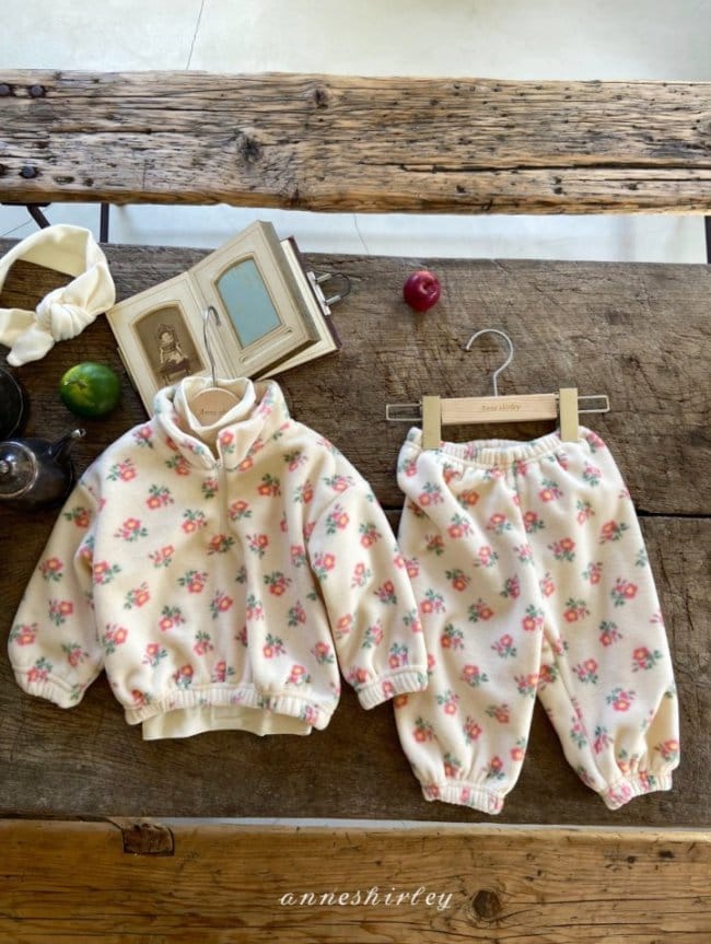 ANNE SHIRLEY - Korean Children Fashion - #Kfashion4kids - Floral Top Bottom Set - 8