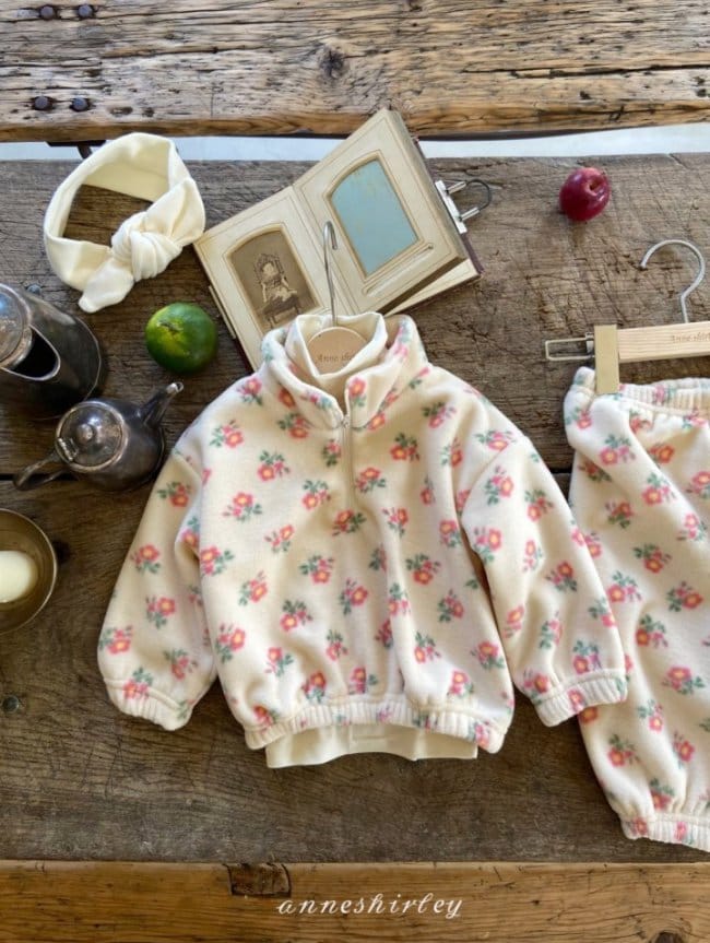 ANNE SHIRLEY - Korean Children Fashion - #Kfashion4kids - Floral Top Bottom Set - 9