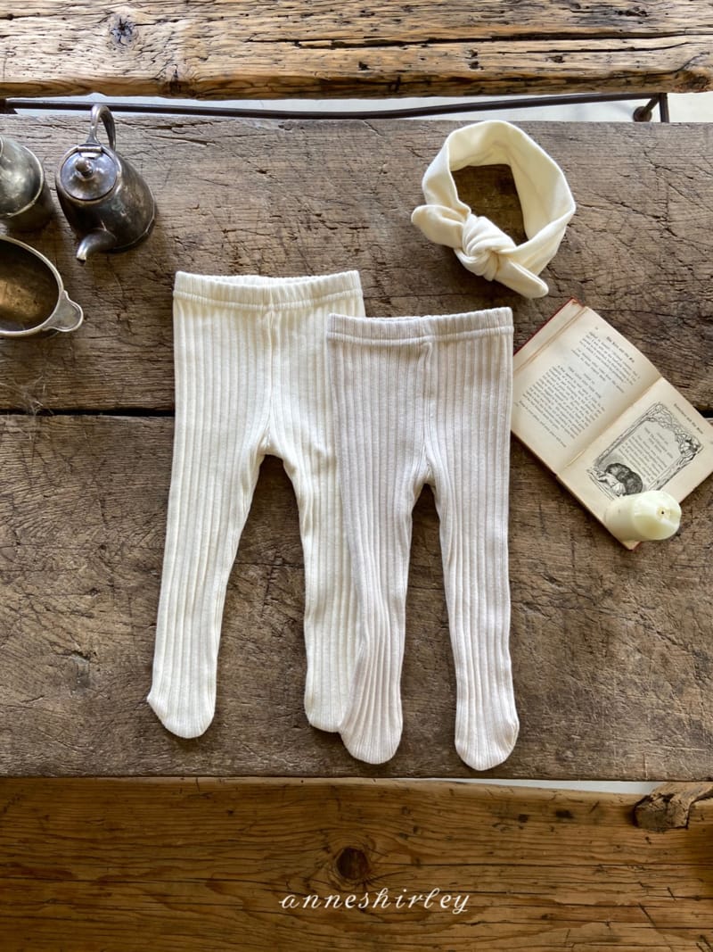 ANNE SHIRLEY - Korean Children Fashion - #Kfashion4kids - Warm Foot Fleece Rib Leggings