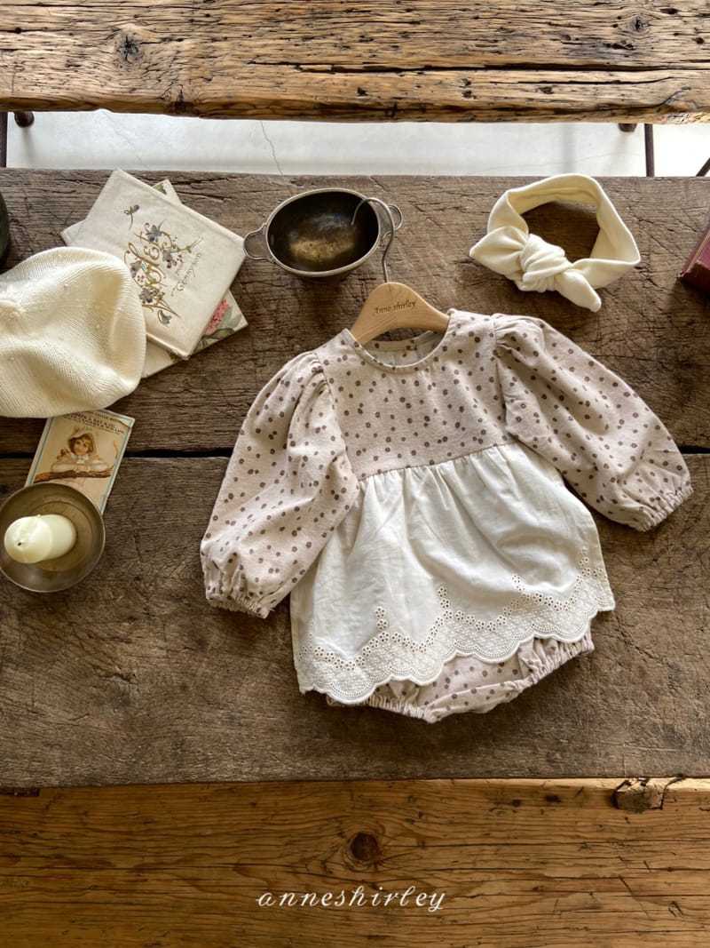 ANNE SHIRLEY - Korean Children Fashion - #Kfashion4kids - Latte Lace Bodysuit