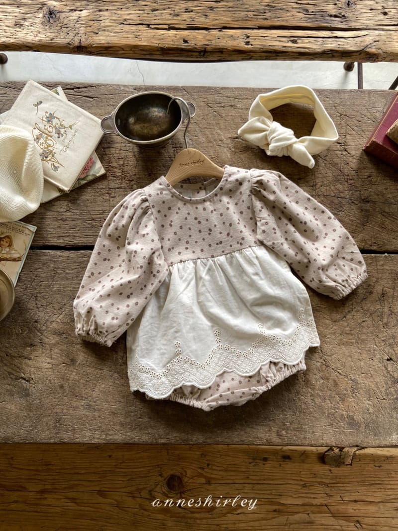 ANNE SHIRLEY - Korean Children Fashion - #Kfashion4kids - Latte Lace Bodysuit - 10
